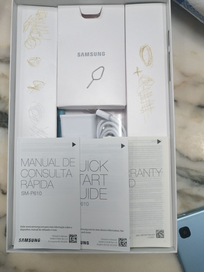 tablet SAMSUNG Galaxy s6 lite 128GB Com pen e capa