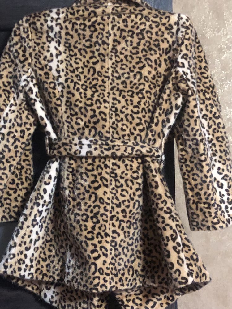 Пальто пиджак демисезон леопард