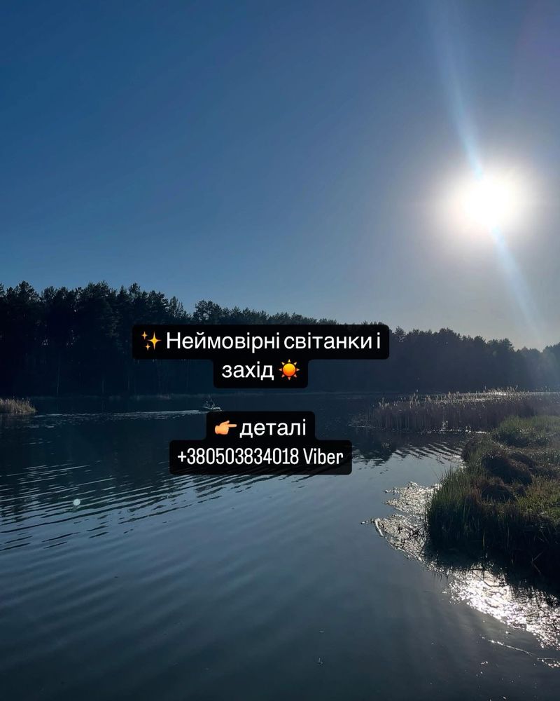 Відпочинок від тривог на березі озера: будиночки, альтанки, риболовля
