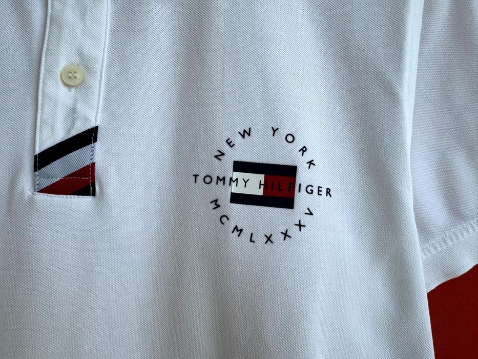 Tommy Hilfiger Оригінал чоловіча футболка з комірцем поло розмір M