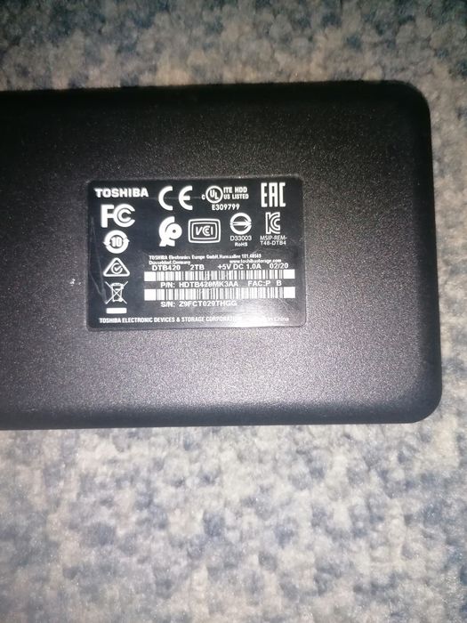Зовнішній HDD Toshiba 2Tb