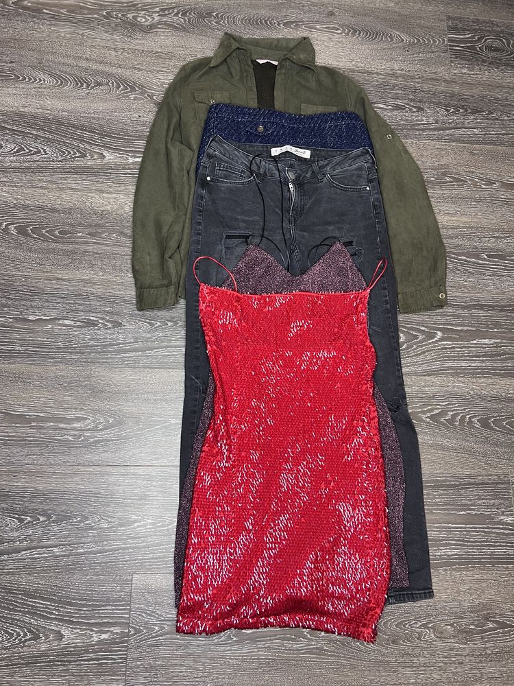 Набір жіночого одягу пакет одягу сукня джинси спідниця рубашка