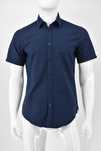 HUGO BOSS koszula męska granat kropki SLIM FIT M