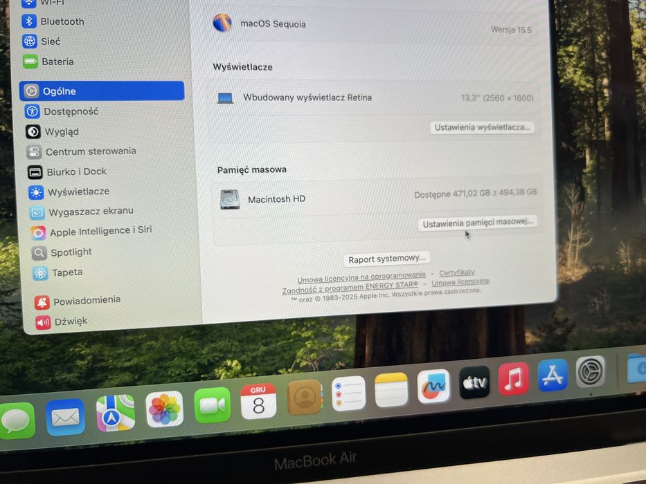 Macbook Air M1 - 512GB SSD - komplet -