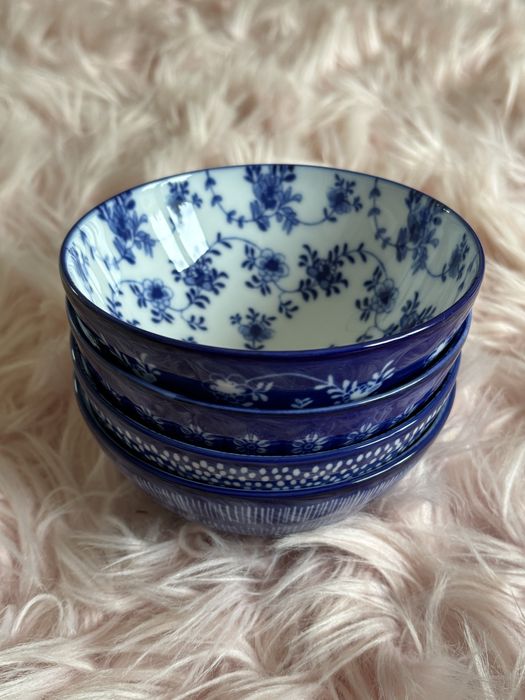 Miseczki porcelanowe vintage w stylu japońskim home decor kuchnia