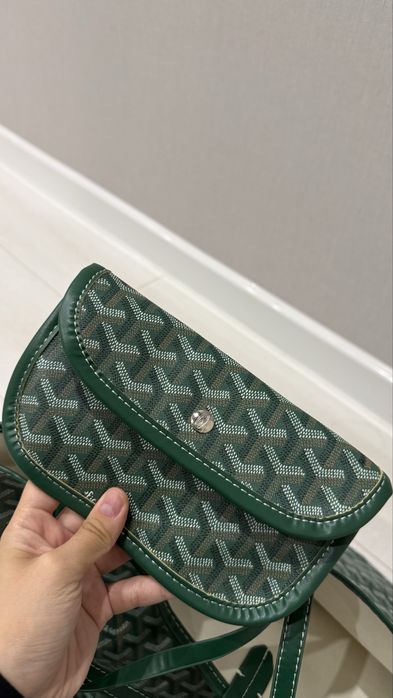 Сумка велрка шоппер Goyard зелена