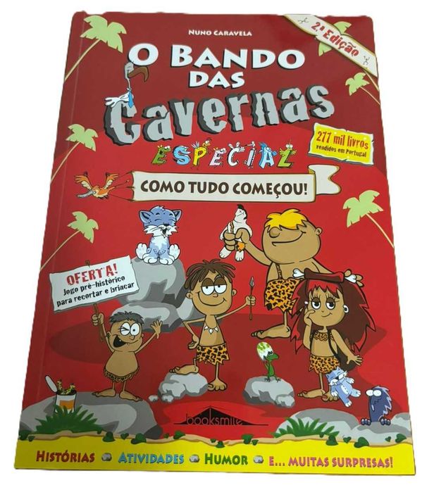 2 Livros "O Bando das Cavernas", edição especial
