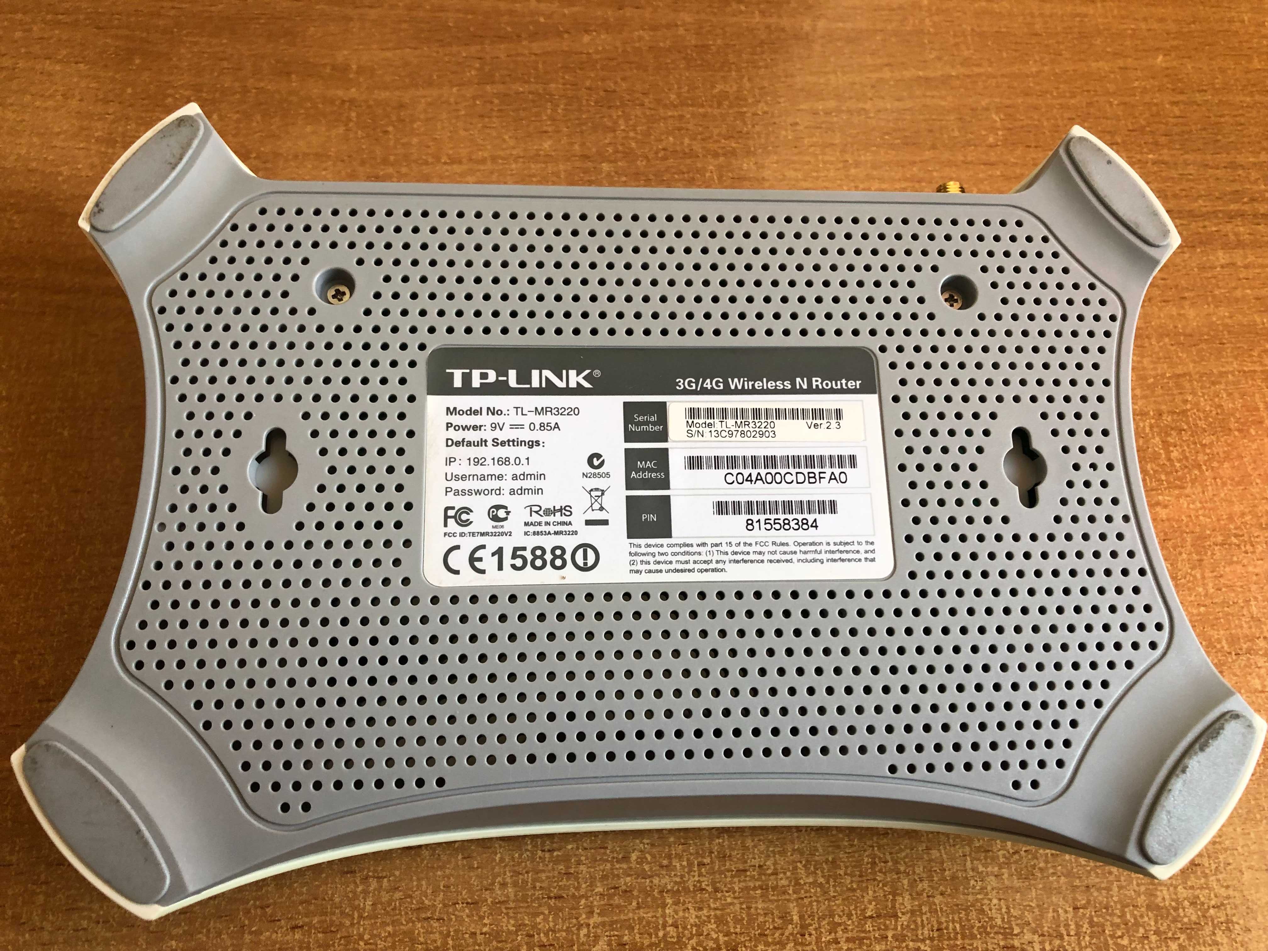 Router TP-LINK TL-MR3220 3G/4G WI-FI