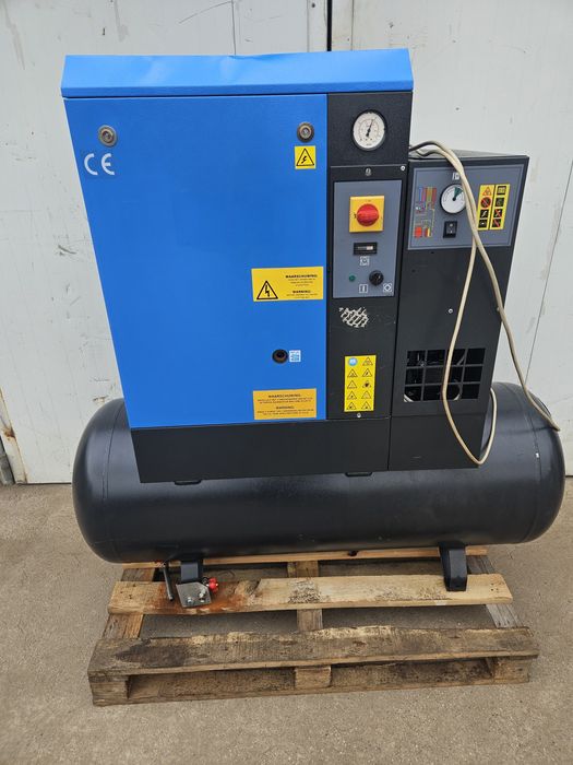Kompresor srubowy abac atlas copco 5.5kw osuszacz zbiornik 270
