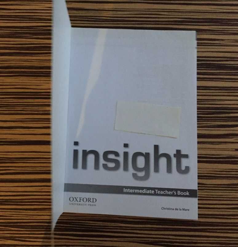 Insight Intermediate Teacher's Book + Teacher's Resource Disk