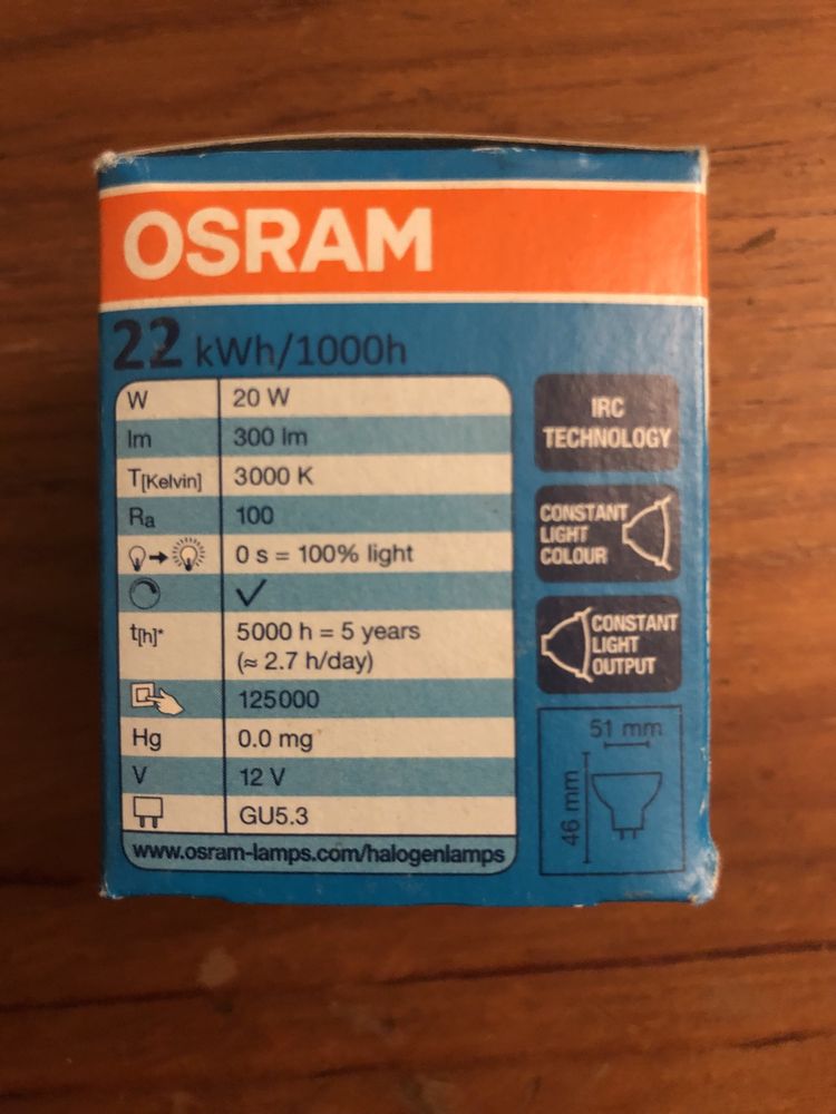 Lâmpada/Foco OSRAM 35W Halogéneo