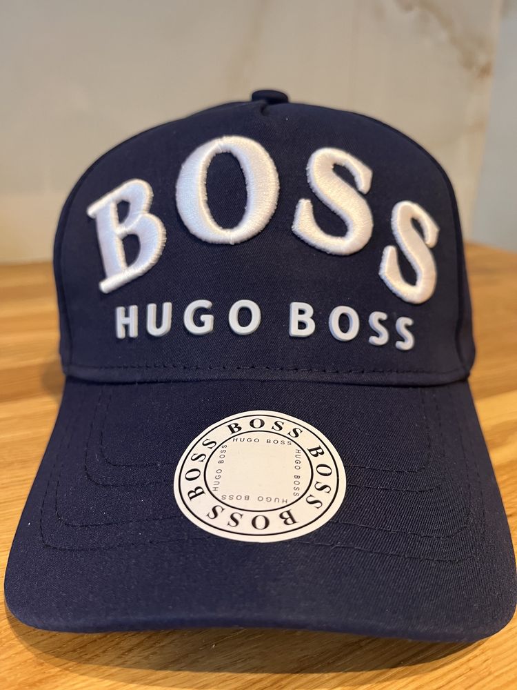Czapka z Daszkiem HUGO BOSS Navy haftowane logo