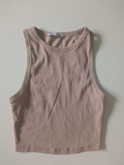 Zara koszulka damska crop top r S