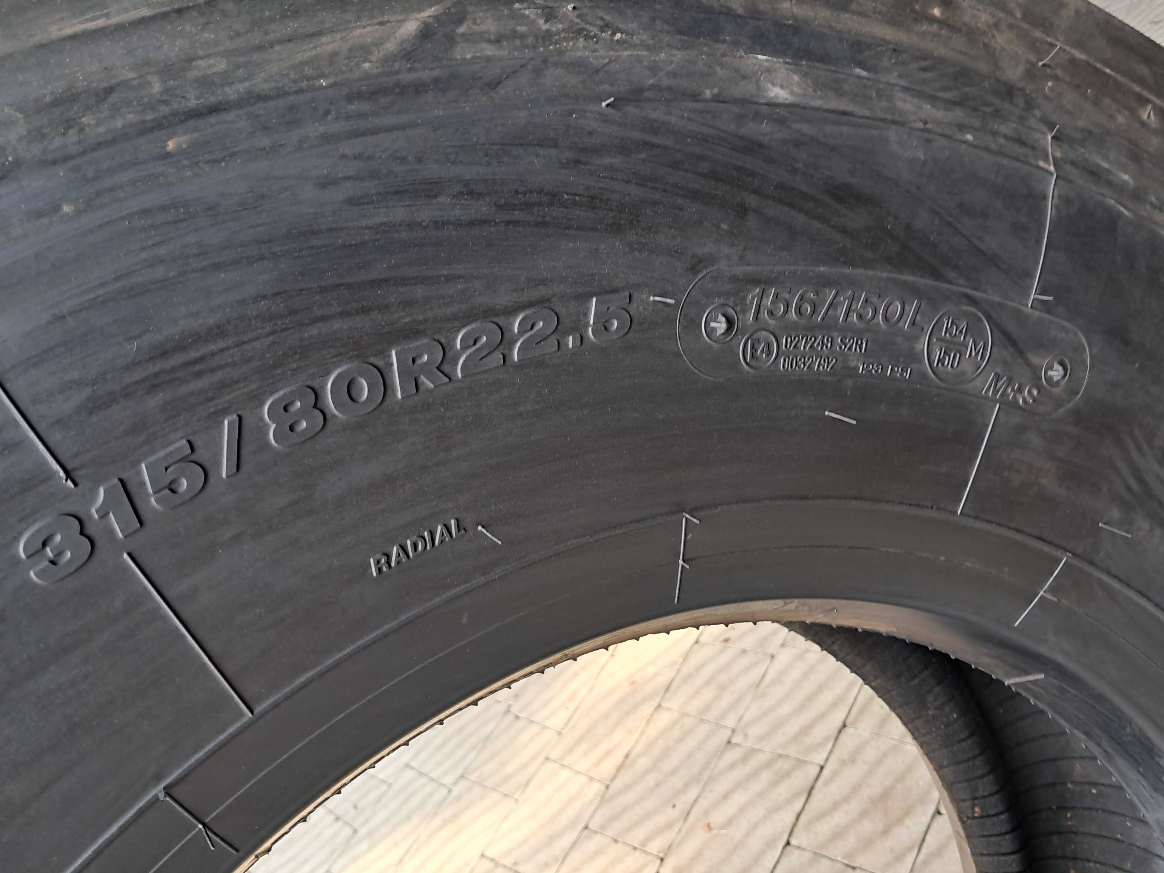 Резина НОВА Руль Bridgestone 315/80 R22,5 R Steer 001