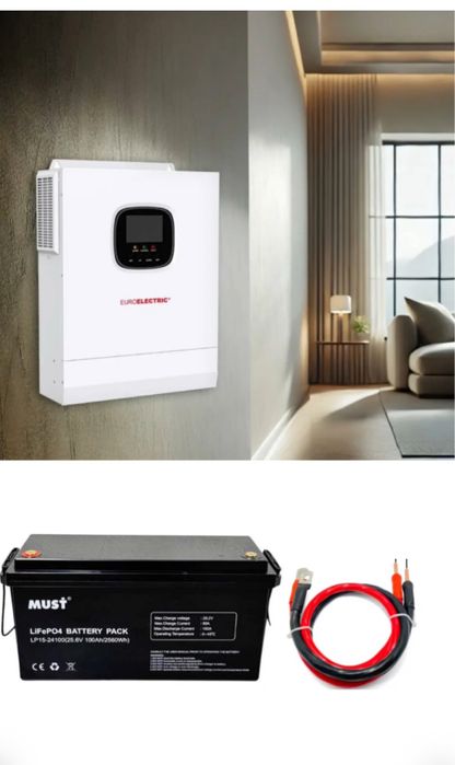 Гібридний інвертор + акумулятор (комплект) 6кВт