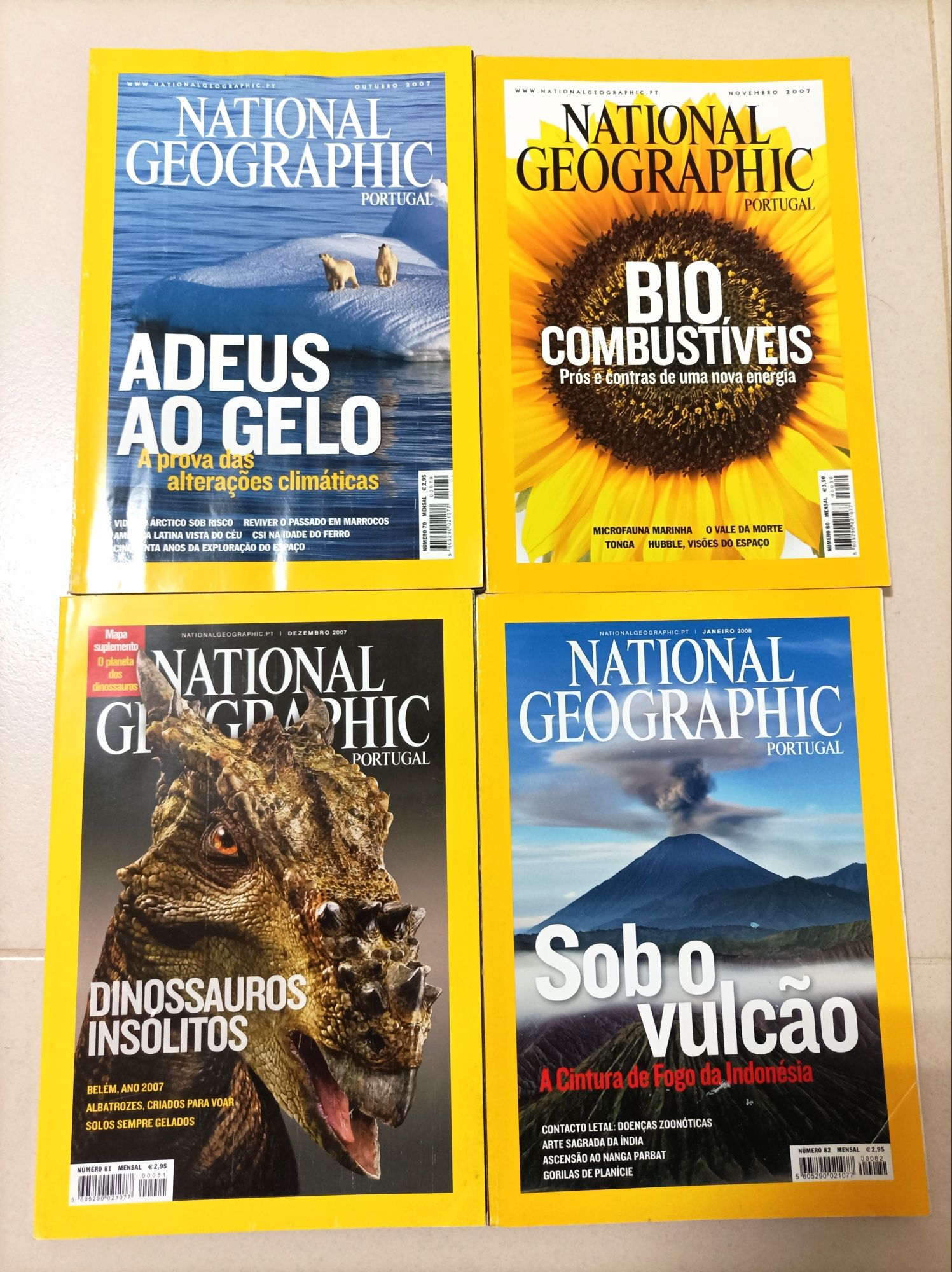 Revistas National Geographic antigas (2001 a 2008)