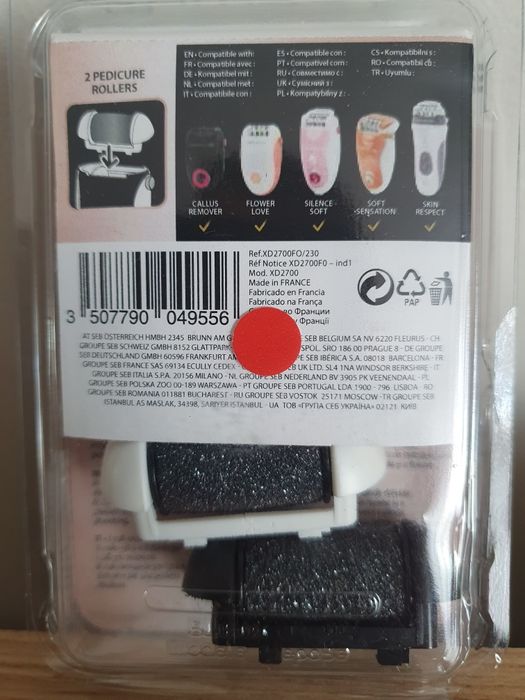 Zestaw wałków do pedicure Rowenta