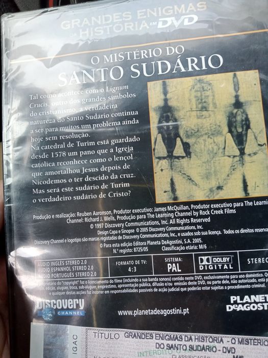 O mistério do Santo sudário DVD selado