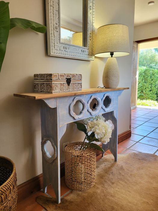 consola, aparador, mesa, movel, rustico