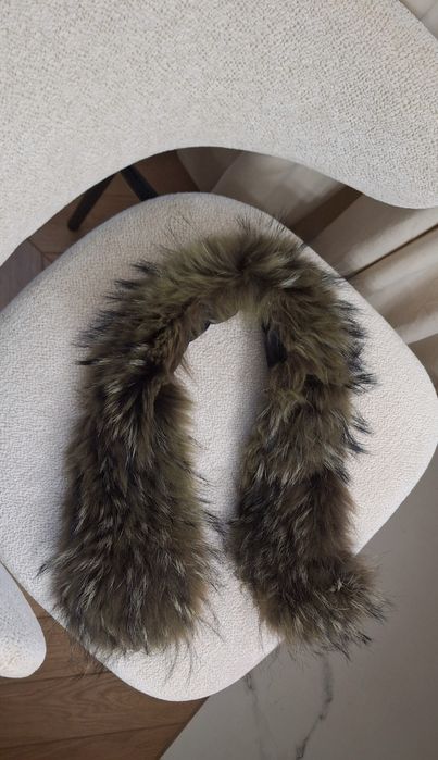 Naturalne futerko lis odpinane obszycie do kaptura