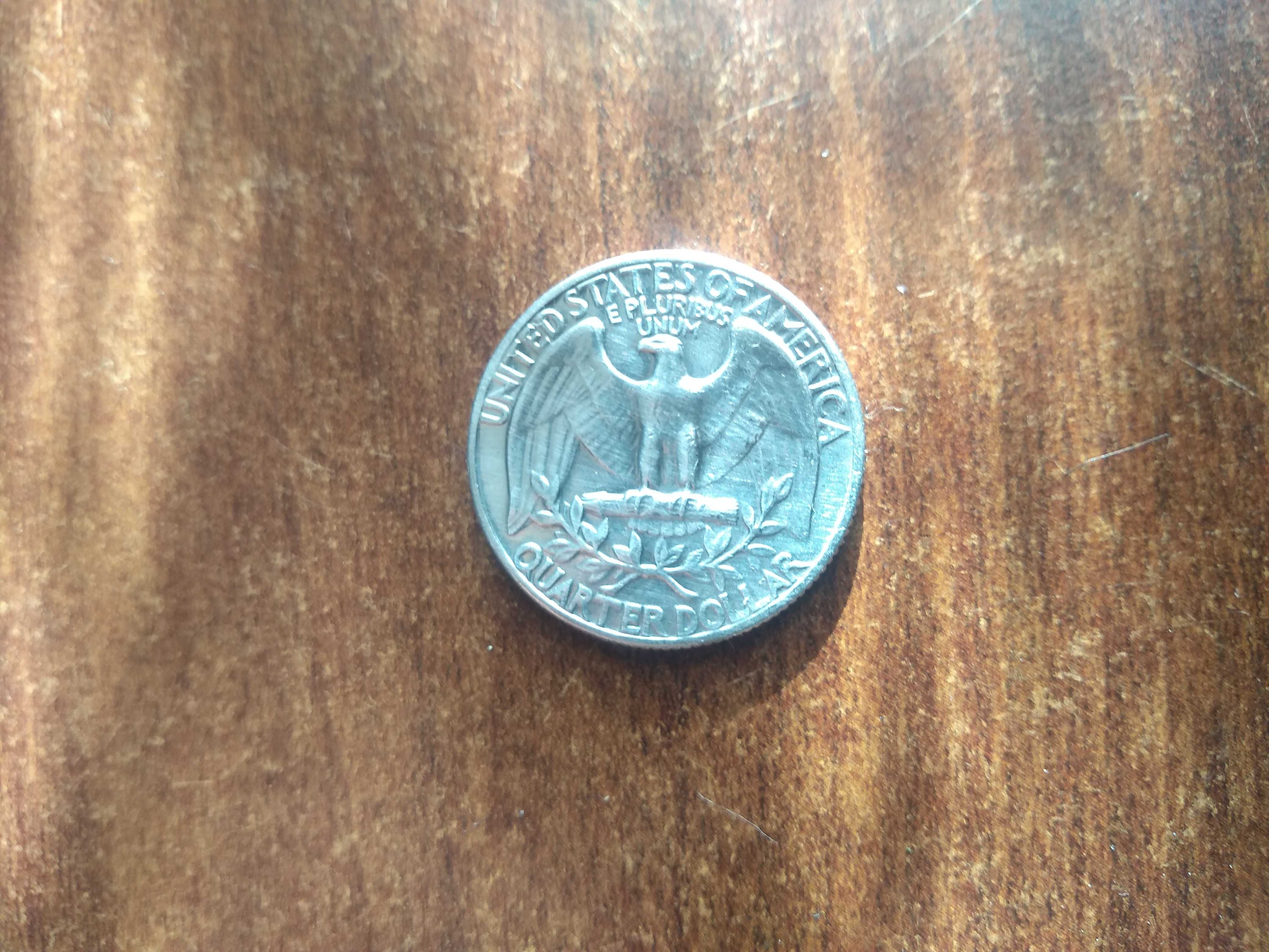 25-cio centówka Quarter Dollar z 1968 roku.