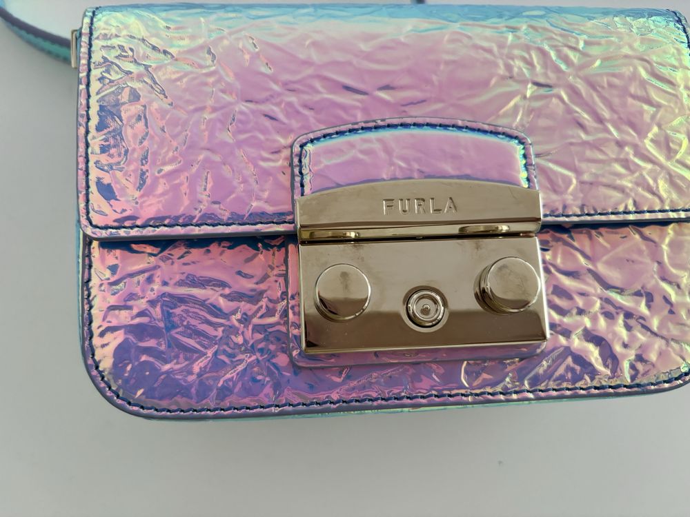 Torebka Furla metropolis mini iridescent holo
