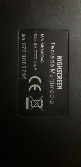 Teclado sem fios [sem receptor]