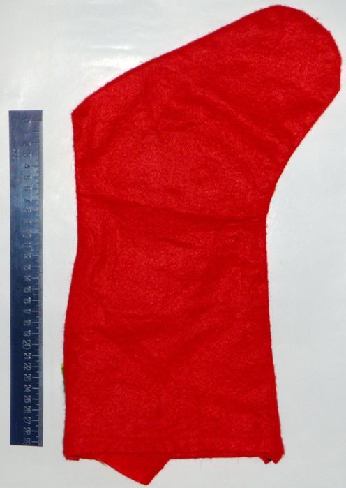 Подарочный сапожок фетровый красный Упаковка для подарков