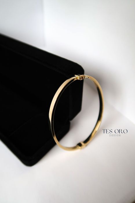 Złota Sztywna Bransoletka | Próba Złota 585