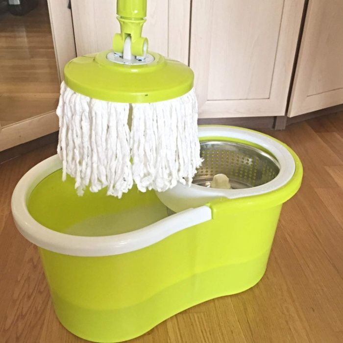 Универсальная швабра-лентяйка с отжимом-центрифугой и ведром Easy Mop
