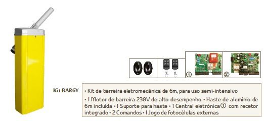 Kit Barreira Electromecânica BAR6Y AUTOMATEASY