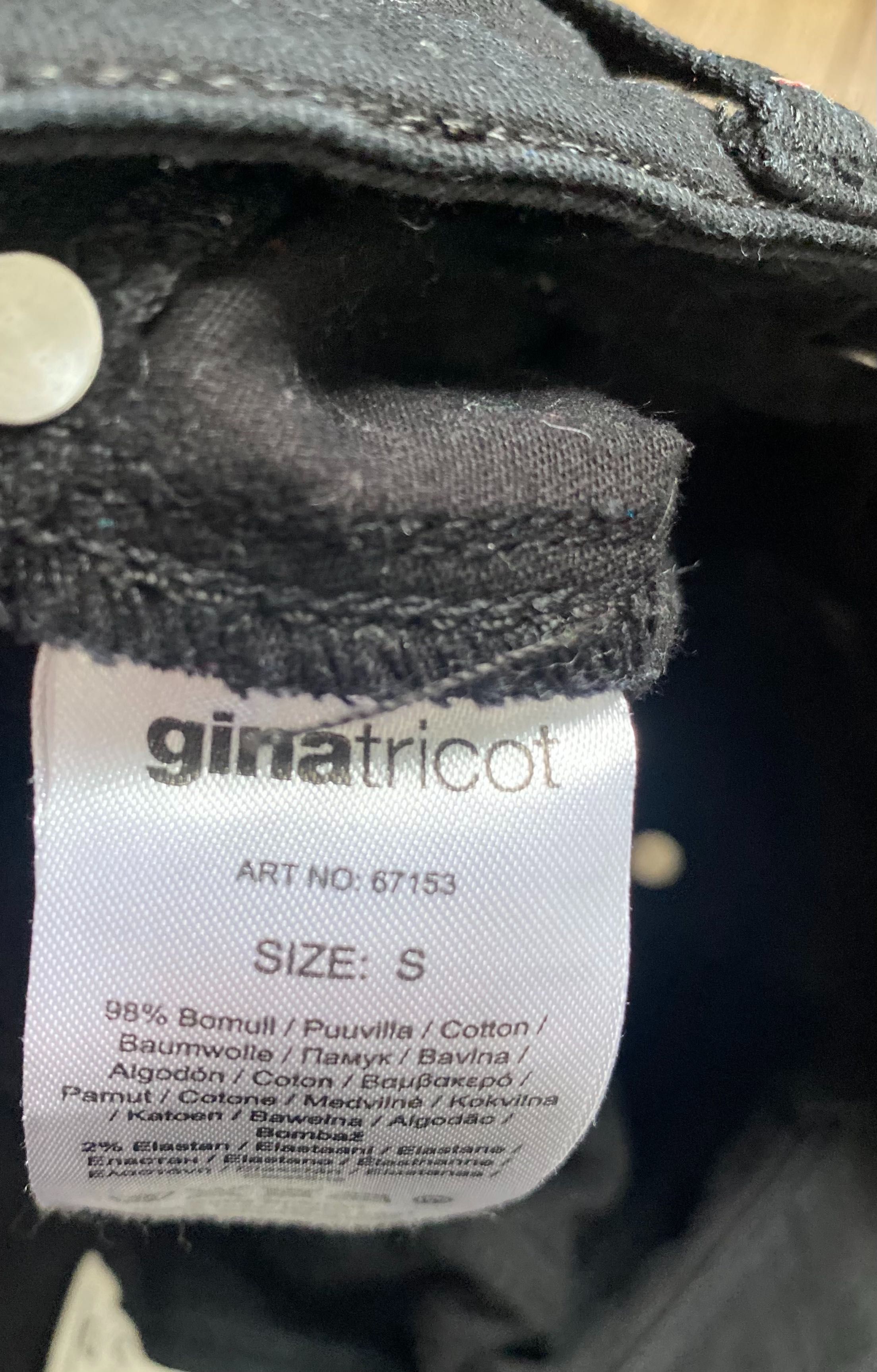 Czarne wąskie szczupłe jeansy S ginatricot 152/158