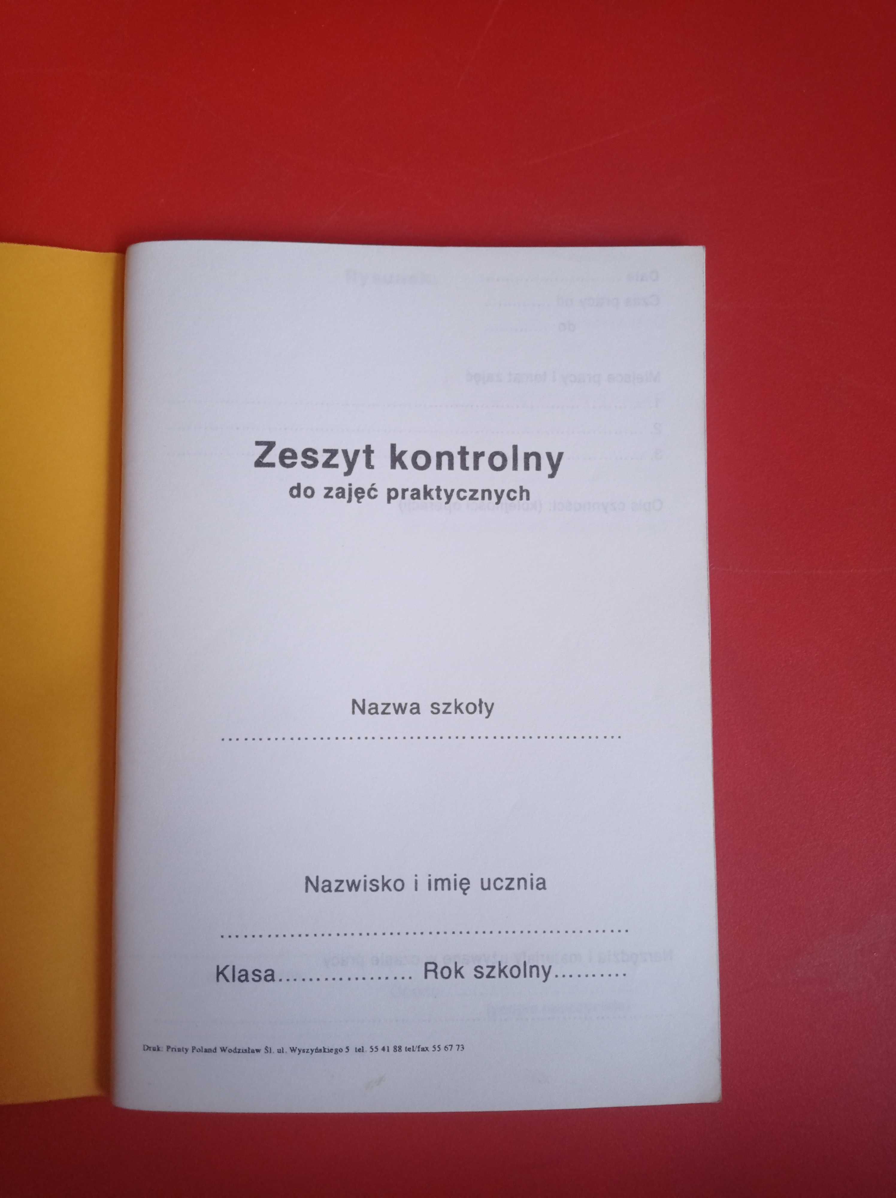 Zeszyt kontrolny do zajęć praktycznych.