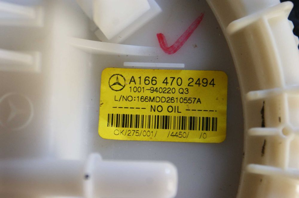 Mercedes ML W166 GL X166 GLE Zbiornik Pompa Paliwa Bak Komplet