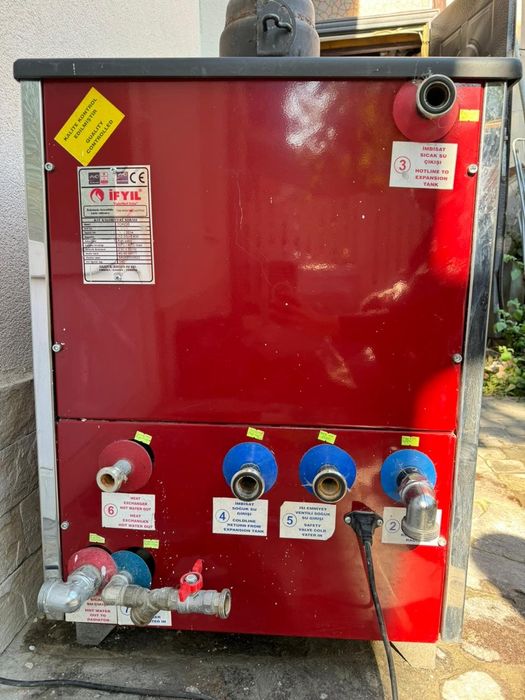 Камін на дровах з водяним контуром