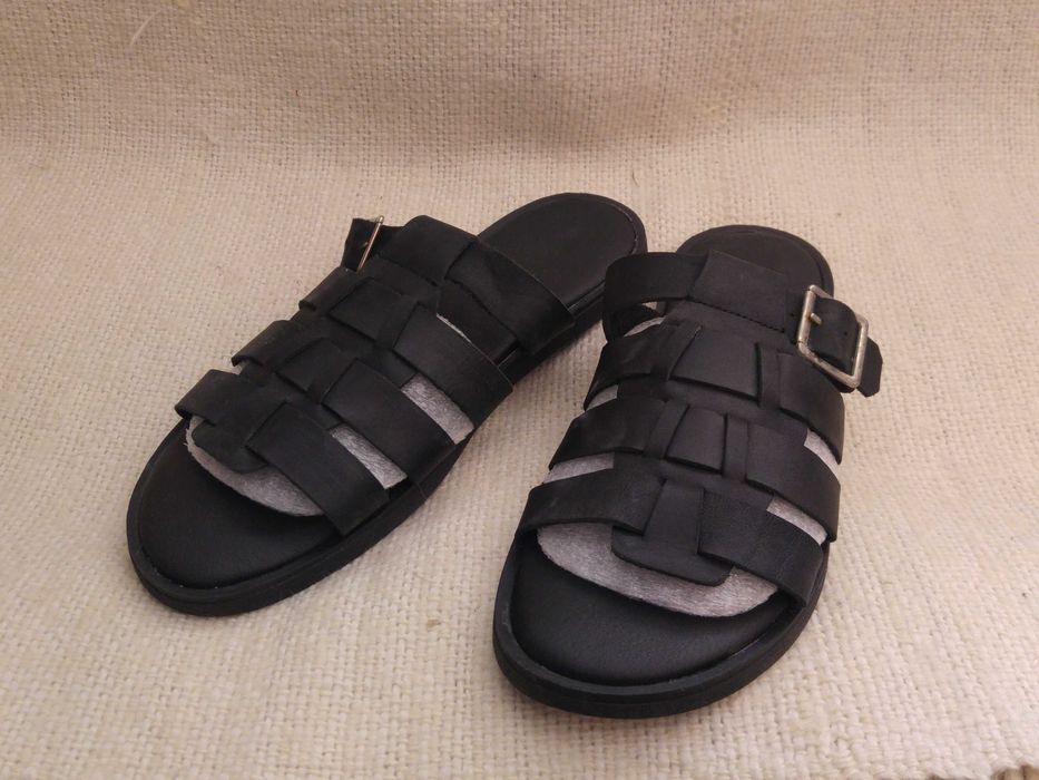 Klapki skórzane męskie