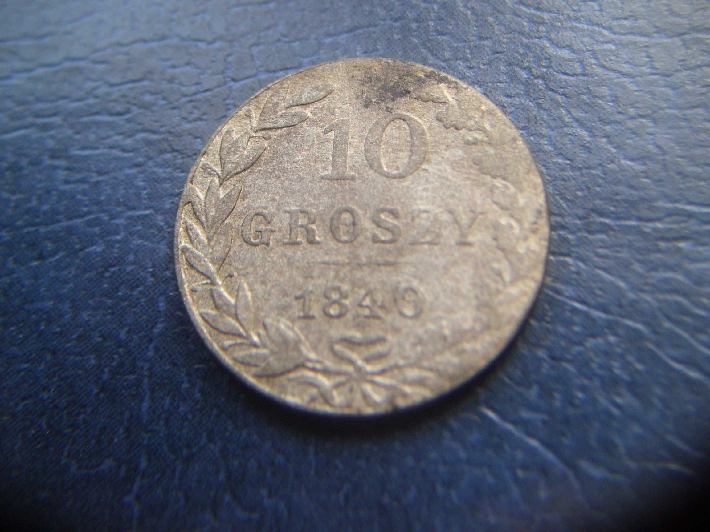 Stare monety 10 groszy 1840 srebro /2