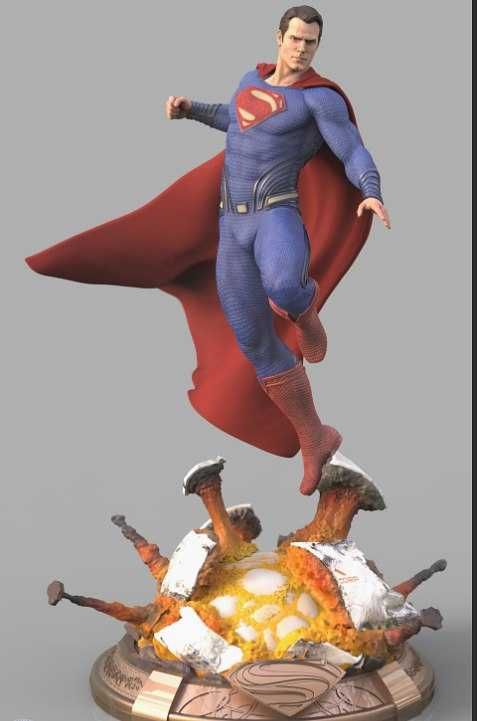 Figurka Superman, Henry Cavil, DC, Żywica, Ręcznie Malowana