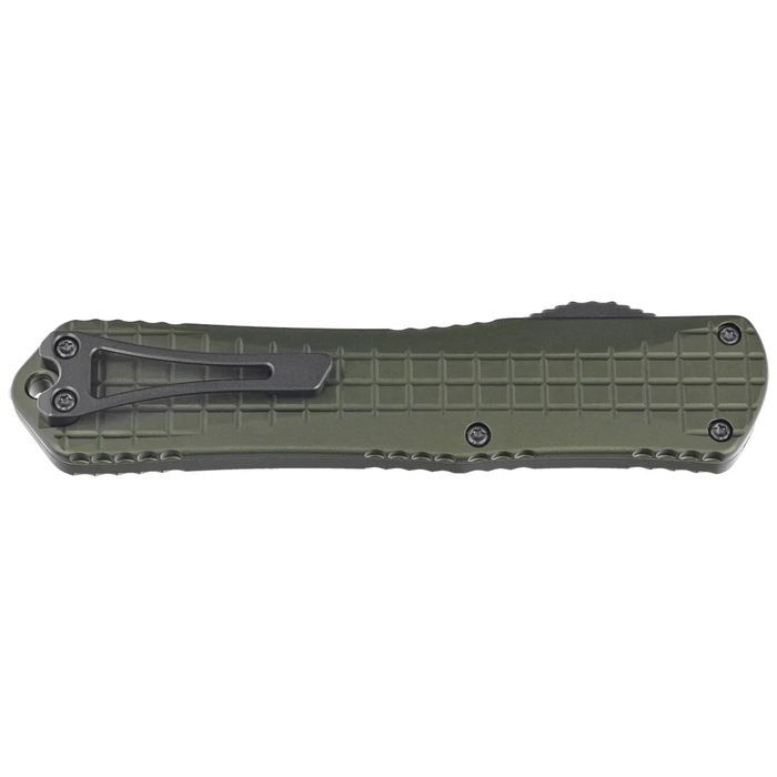Nóż automatyczny OTF Heretic Manticore X D/E Green Frag Aluminium,