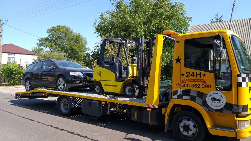 Transport Lubartów Maszyn Autolaweta Holowanie Pomoc Drogowa Lubartów