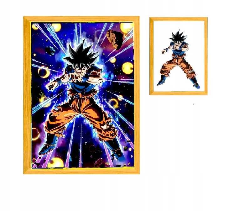 Ramka dekoracyjna LED, podświetlany obrazek na USB, DRAGON BALL