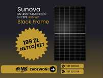 Panel fotowoltaiczny Sunova SS-455-54MDH-G10 N-TYPE 455 WP Black Frame