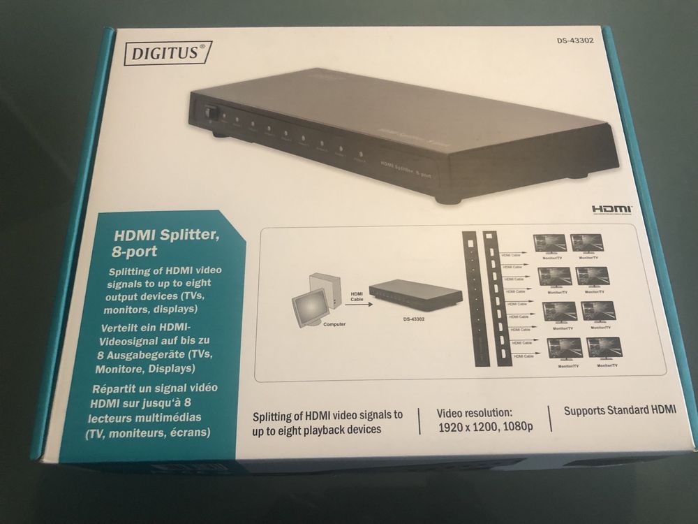 VIDEO SPLITER DIGITUS 8X CANAIS HDMI 4K