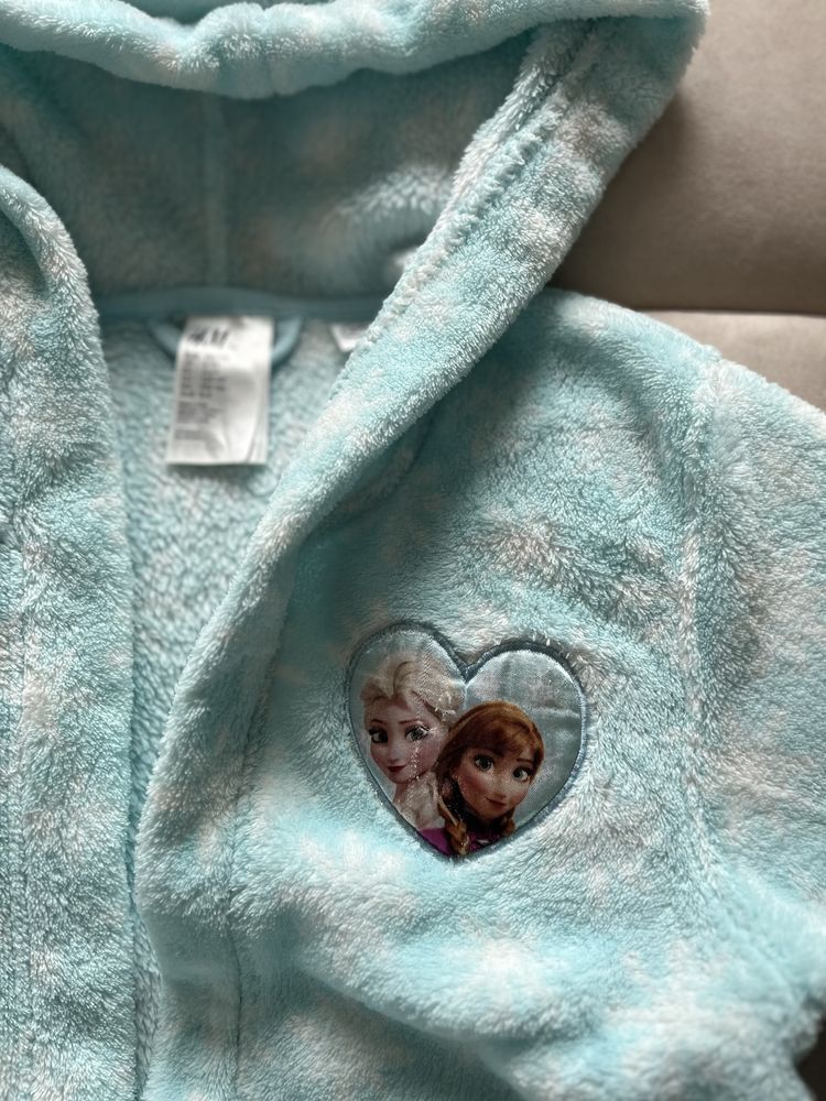 Szlafrok dziecięcy H&M r.110 Elsa Anna