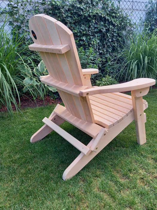 Krzesło, Fotel Adirondack - drewniane, ogrodowe,  tarasowe