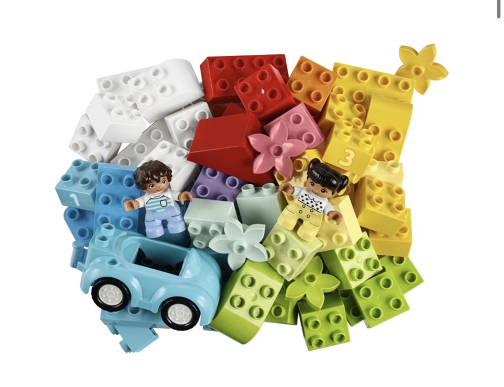 2 zestawy klocków pudełko lego duplo