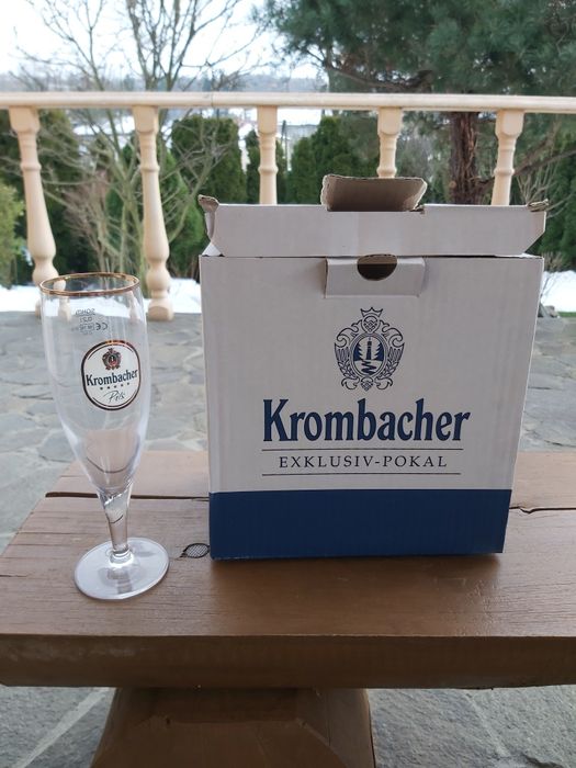 Szklanka kieliszek do piwa marki Krombacher Pils Exklusiv Pokal.