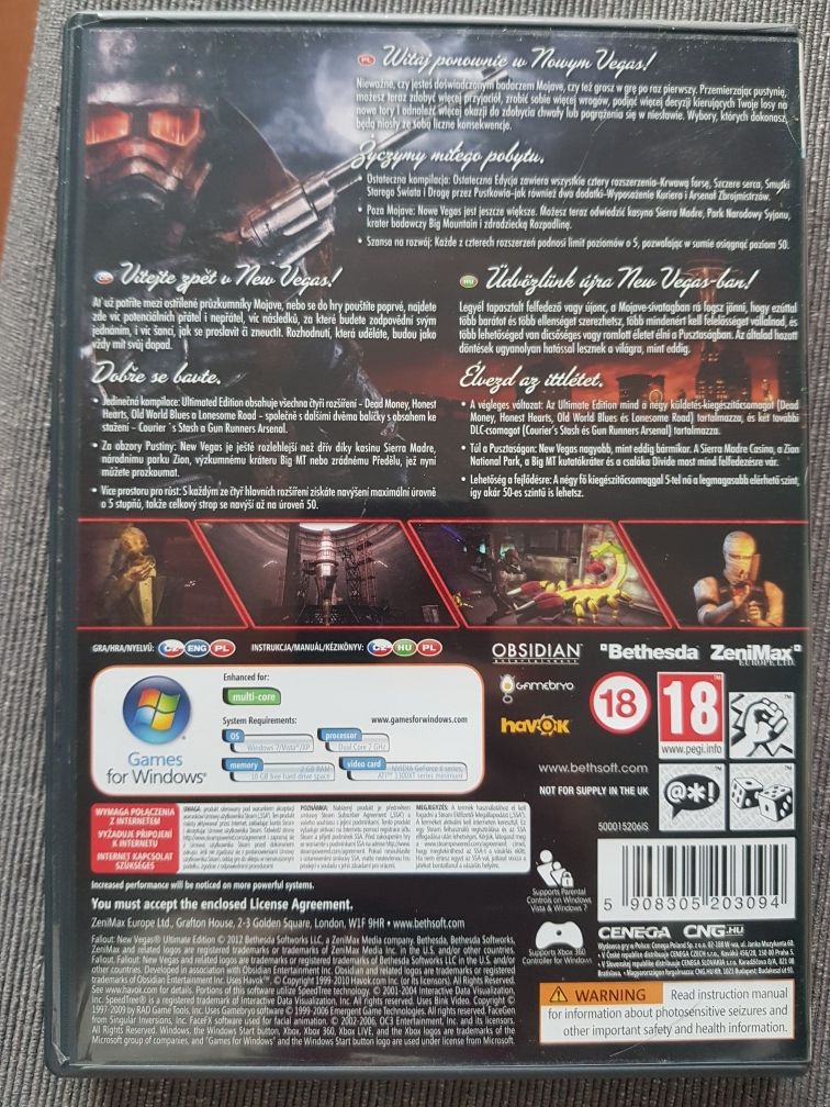 Gra Fallout New Vegas na PC - Ultimate Edition wydanie kompletne