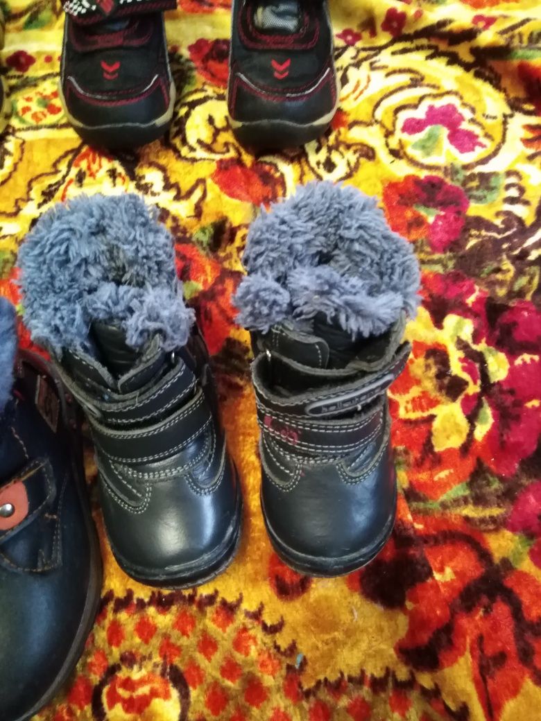Чобітки черевики черевички зимові на хлопчика