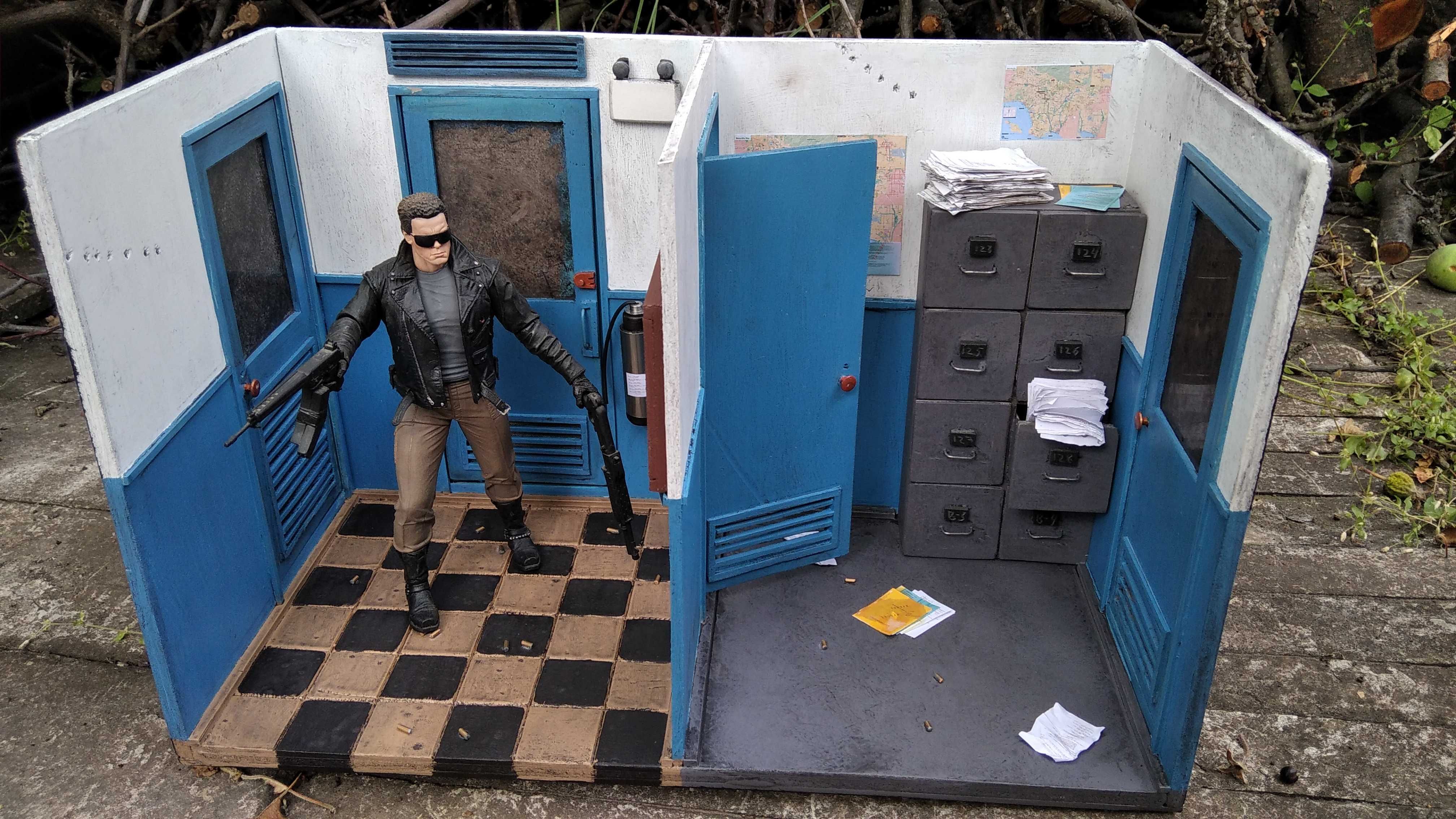 Хищник, Терминатор. Подставки для фигурок NECA Predator Terminator